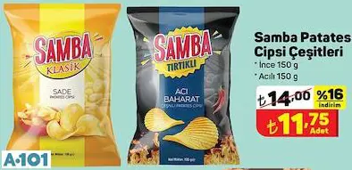 SAMBA TIRTIKLI PATATES CİPSİ